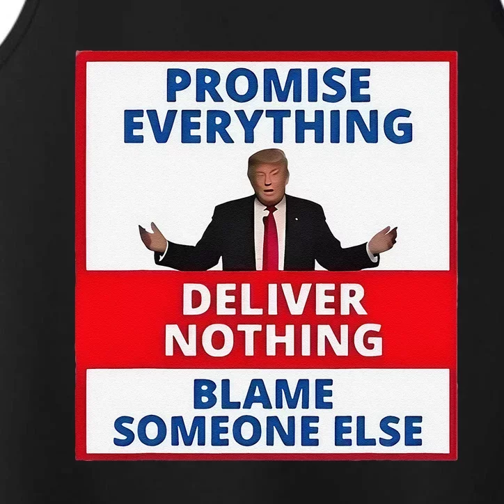 Trump Promise Everything Deliver Nothing Blame Someone Else Performance Tank