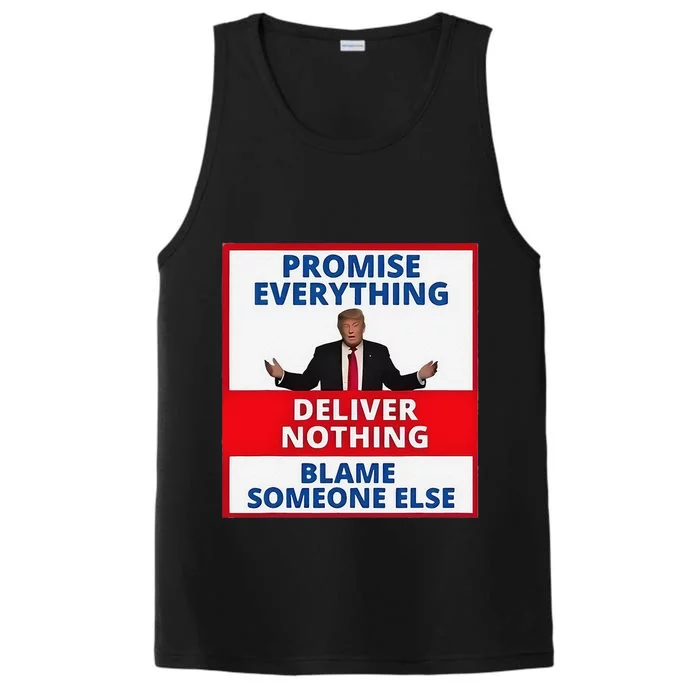 Trump Promise Everything Deliver Nothing Blame Someone Else Performance Tank