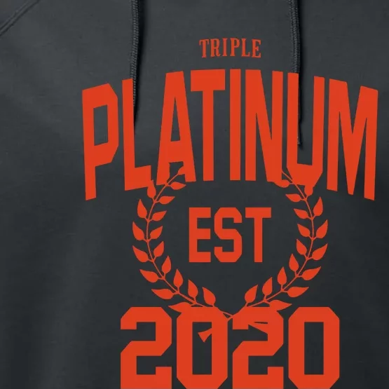 Triple Platinum Est 2020 Performance Fleece Hoodie