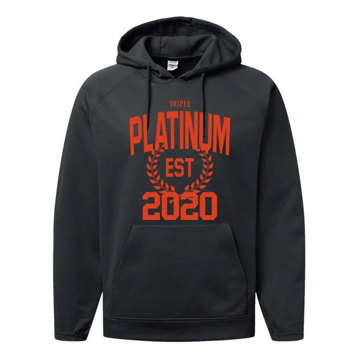 Triple Platinum Est 2020 Performance Fleece Hoodie