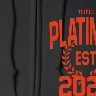 Triple Platinum Est 2020 Full Zip Hoodie