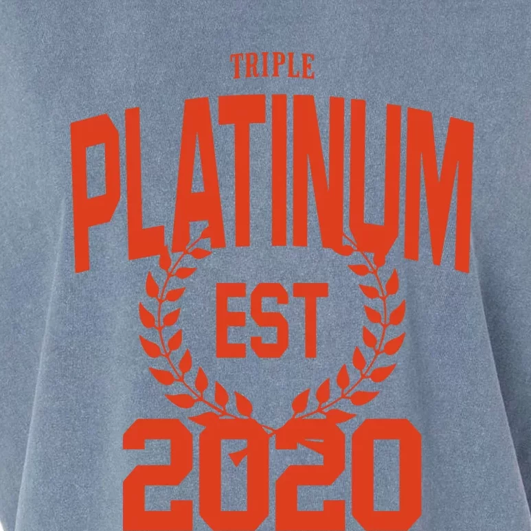 Triple Platinum Est 2020 Garment-Dyed Women's Muscle Tee