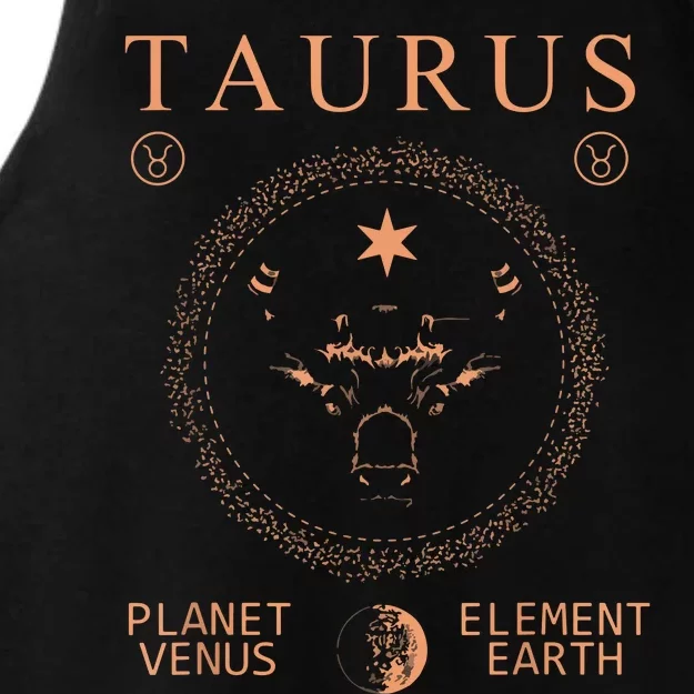 TAURUS PLANETVENUS ELEMENTEARTH Ladies Tri-Blend Wicking Tank