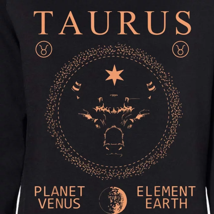 TAURUS PLANETVENUS ELEMENTEARTH Womens California Wash Sweatshirt