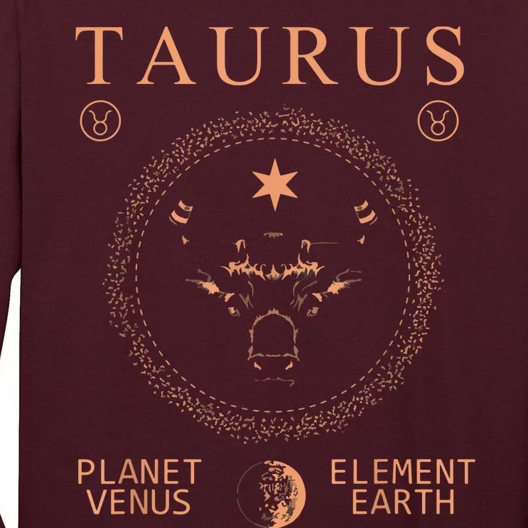 TAURUS PLANETVENUS ELEMENTEARTH Tall Long Sleeve T-Shirt