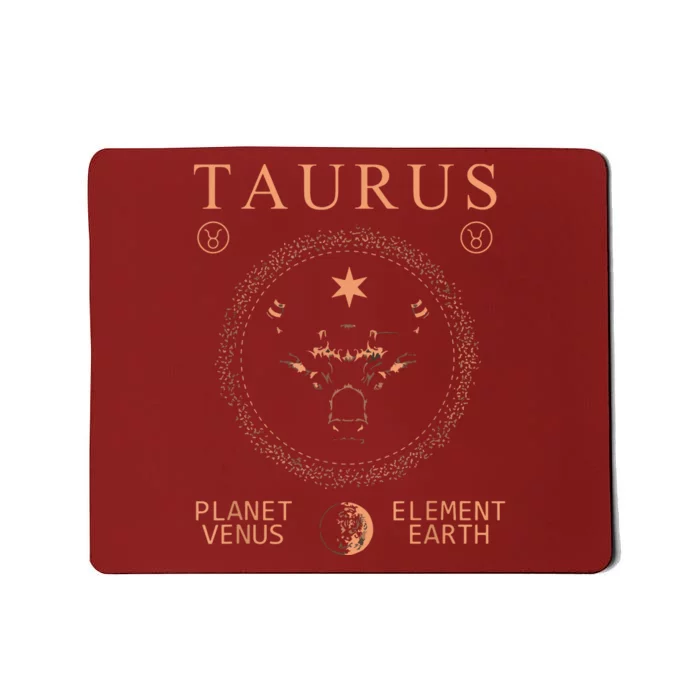 TAURUS PLANETVENUS ELEMENTEARTH Mousepad