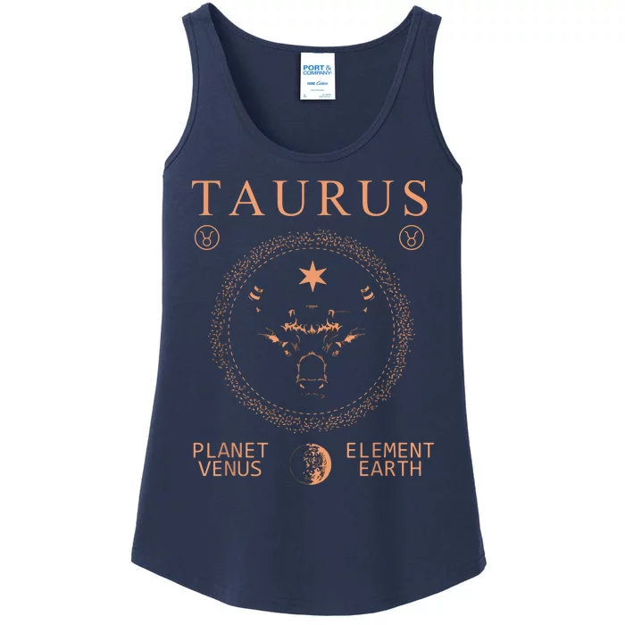 TAURUS PLANETVENUS ELEMENTEARTH Ladies Essential Tank