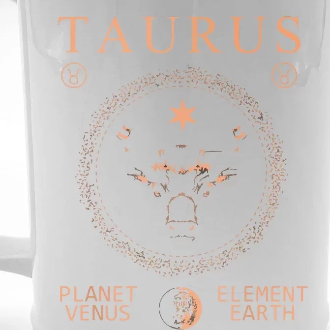 TAURUS PLANETVENUS ELEMENTEARTH Front & Back Beer Stein