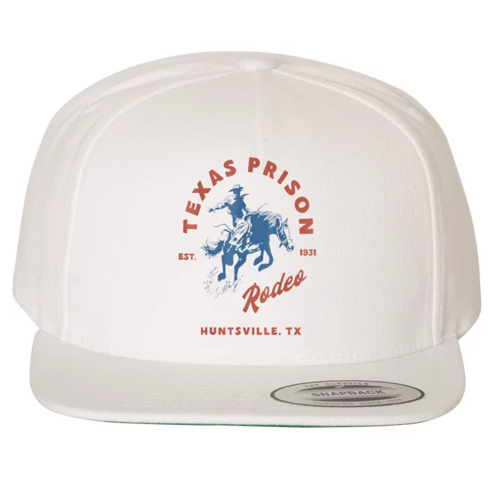 Texas Prison Est. 1931 Rodeo Cowboy Western Gift Wool Snapback Cap