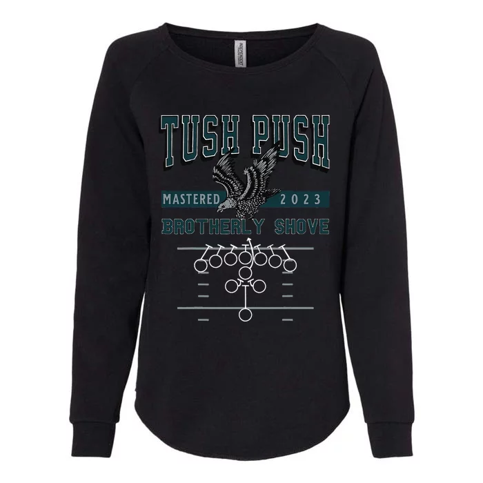 tush push eagles brorly shove Womens California Wash Sweatshirt