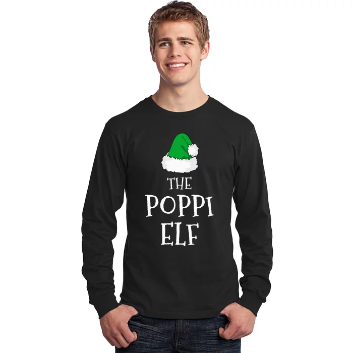 The Poppi Elf Christmas Family Matching Pj Pajama Xmas Long Sleeve Shirt