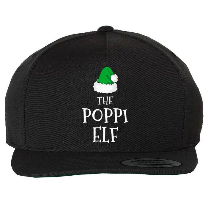 The Poppi Elf Christmas Family Matching Pj Pajama Xmas Wool Snapback Cap