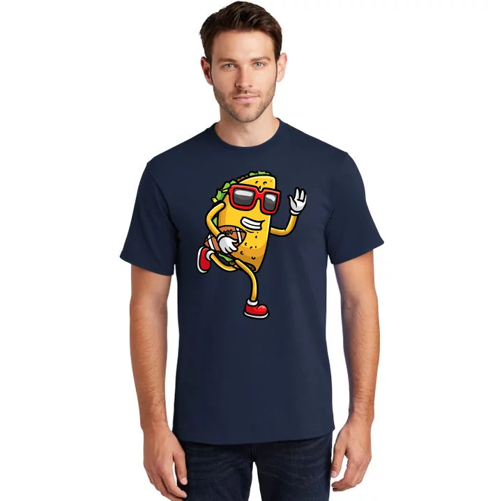 Taco Playing Football Mexican Cinco De Mayo Tall T-Shirt