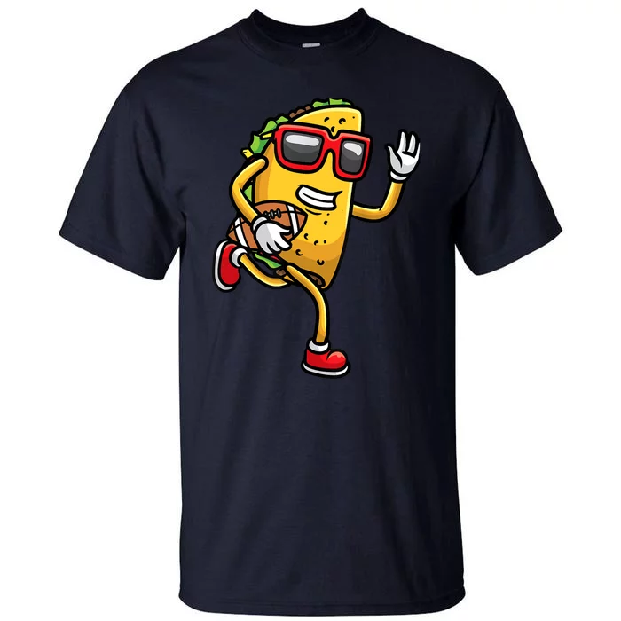 Taco Playing Football Mexican Cinco De Mayo Tall T-Shirt