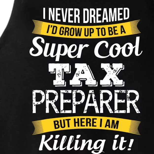 Tax Preparer Funny Gift Ladies Tri-Blend Wicking Tank