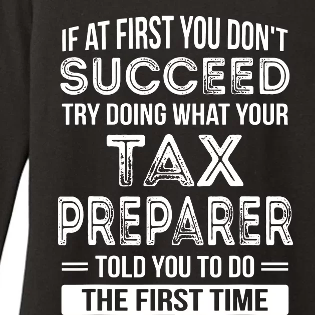 Tax Preparer Funny Tax Season Gift Womens CVC Long Sleeve Shirt