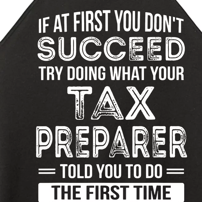 Tax Preparer Funny Tax Season Gift Women’s Perfect Tri Rocker Tank