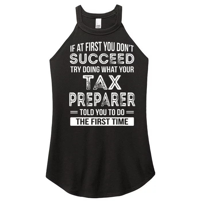 Tax Preparer Funny Tax Season Gift Women’s Perfect Tri Rocker Tank