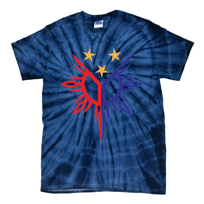 Tribal Philippines Filipino Sun And Stars Flag Tie-Dye T-Shirt