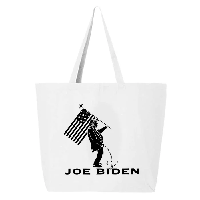 Donald Trump Pees On Joe Biden FJB Anti Biden American Flag 25L Jumbo Tote