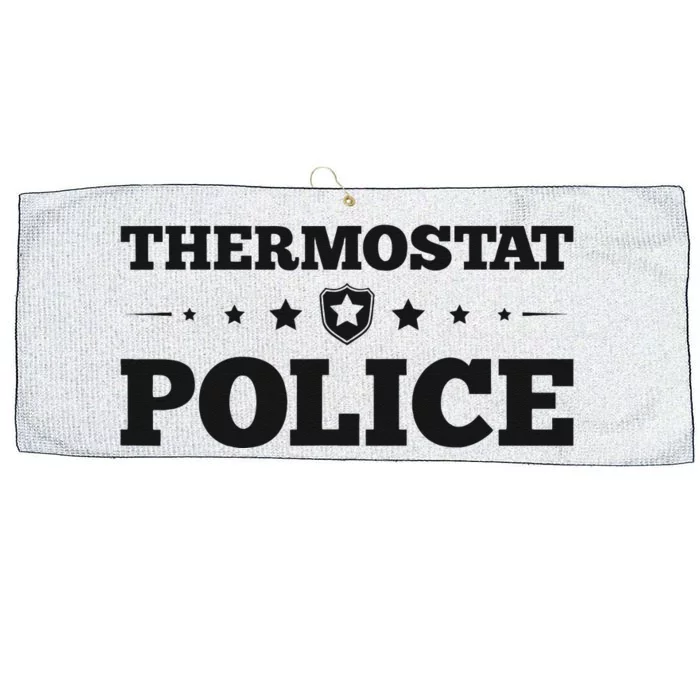 Thermostat Police Fun Dad Gifts Fathers Day Large Microfiber Waffle Golf Towel