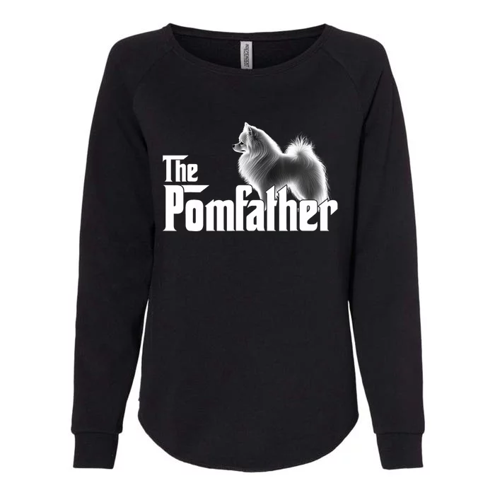 The Pomfather - Funny Pomeranian Womens California Wash Sweatshirt