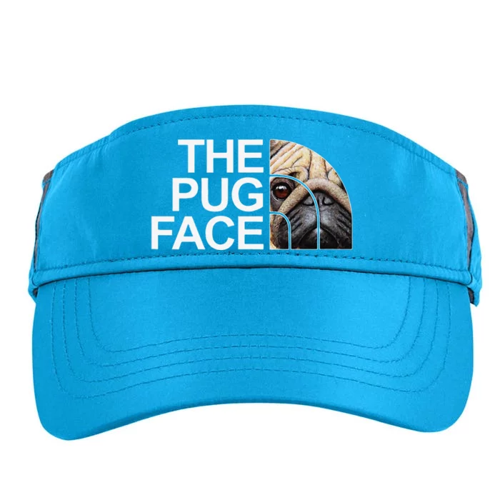 The Pug Face Dog Funny Pug Adult Drive Performance Visor