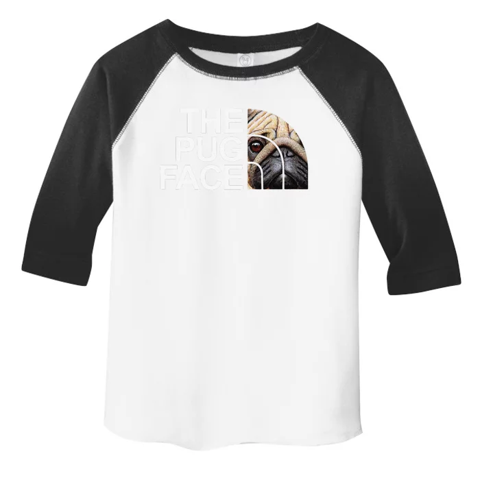 The Pug Face Dog Funny Pug Toddler Fine Jersey T-Shirt