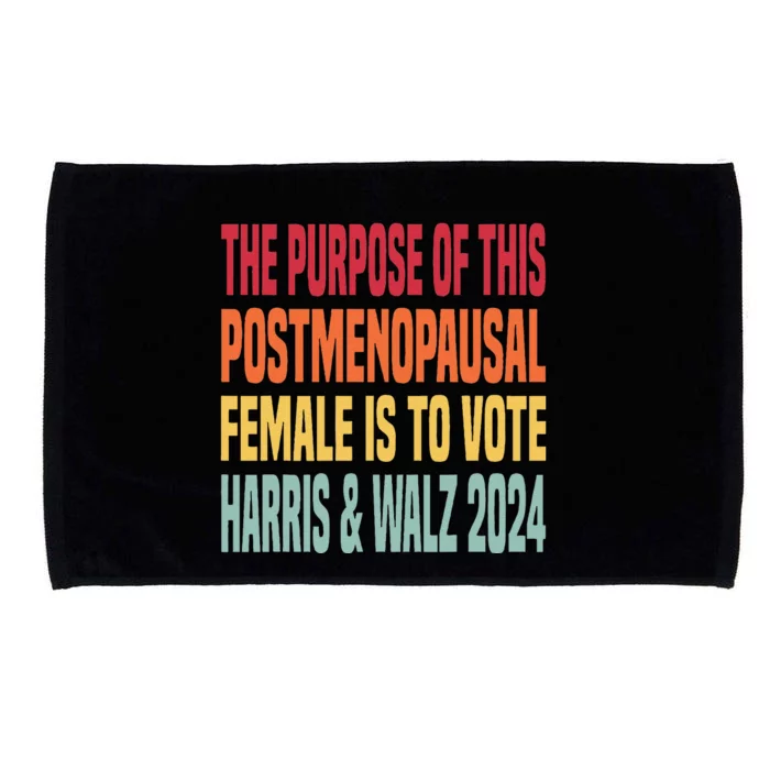 The Purpose Fotr This Post Menopausal Female Harris Walz 24 Microfiber Hand Towel