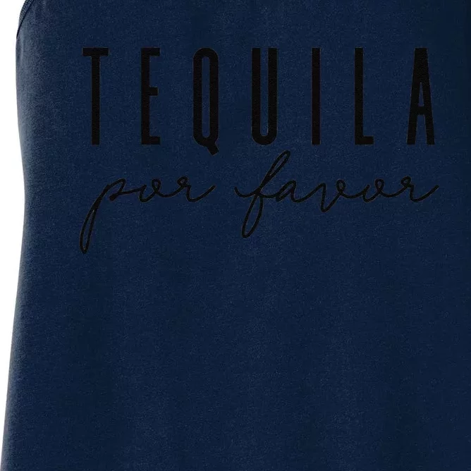 Tequila Por Favor Party Funny Drinking Cinco De Mayo Women's Racerback Tank