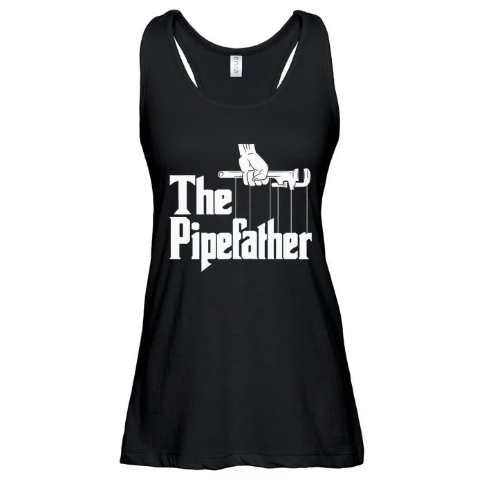 The Pipefather Funny Plumber Plumbing Handyman Pipe Fitter Ladies Essential Flowy Tank