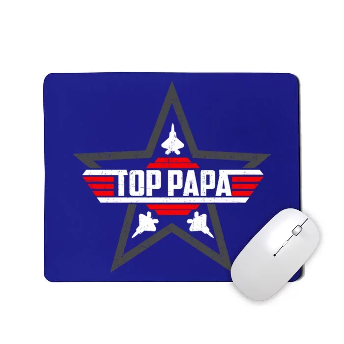 Top Papa From Son Daughter Grandpa Fathers Day Gift Mousepad