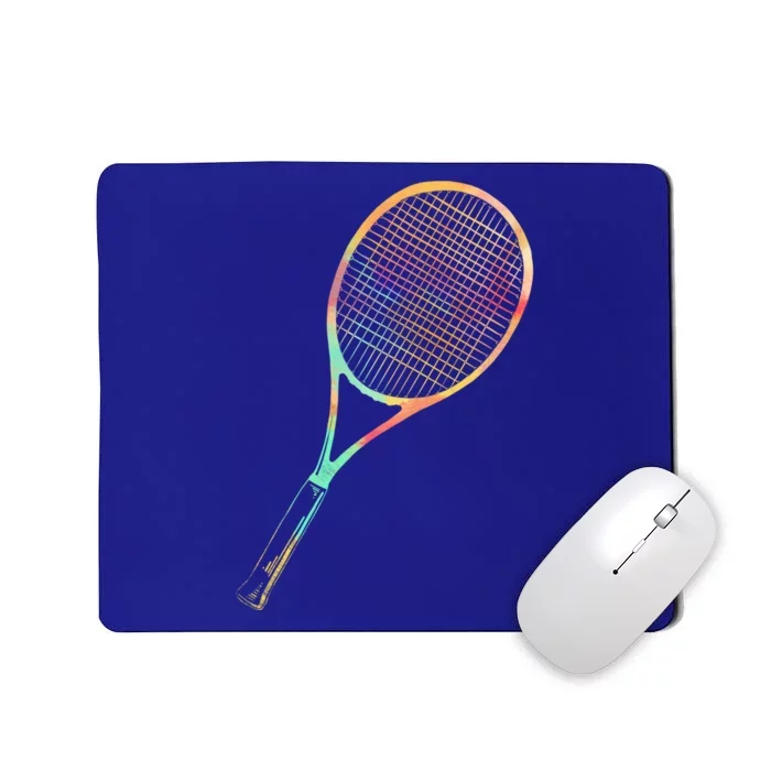 Tennis Player Funny Gift Colorful Tennis Racket Meaningful Gift Mousepad