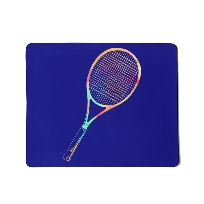 Tennis Player Funny Gift Colorful Tennis Racket Meaningful Gift Mousepad