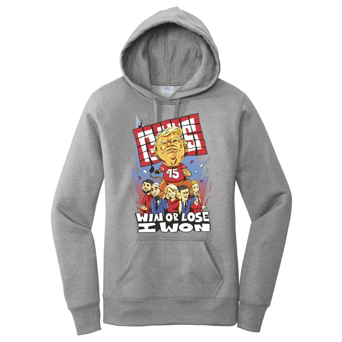 Trump Politician Football Parody Women's Pullover Hoodie