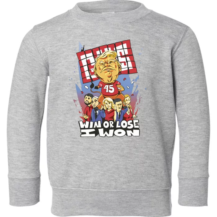 Trump Politician Football Parody Toddler Sweatshirt