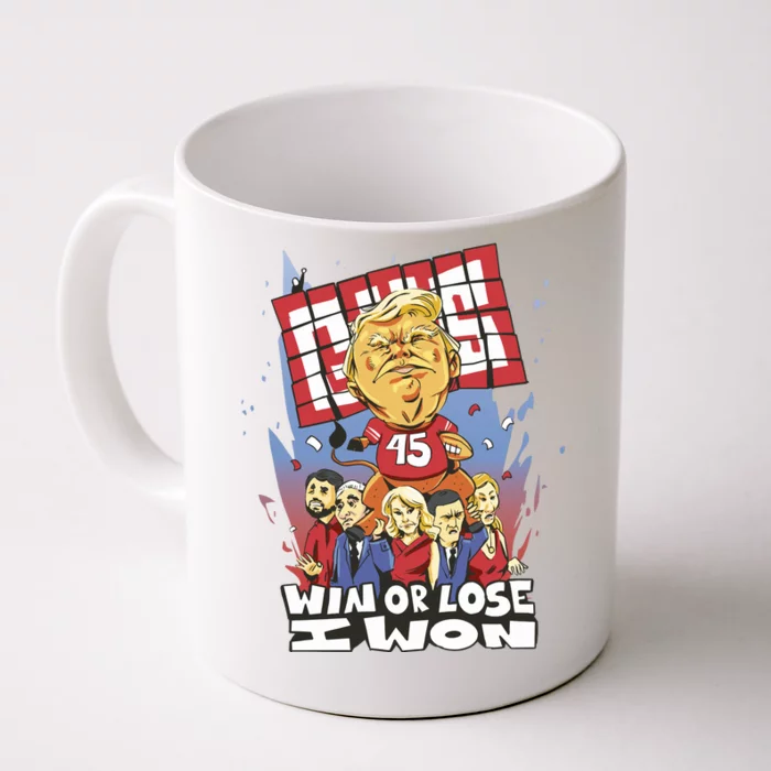 Trump Politician Football Parody Front & Back Coffee Mug