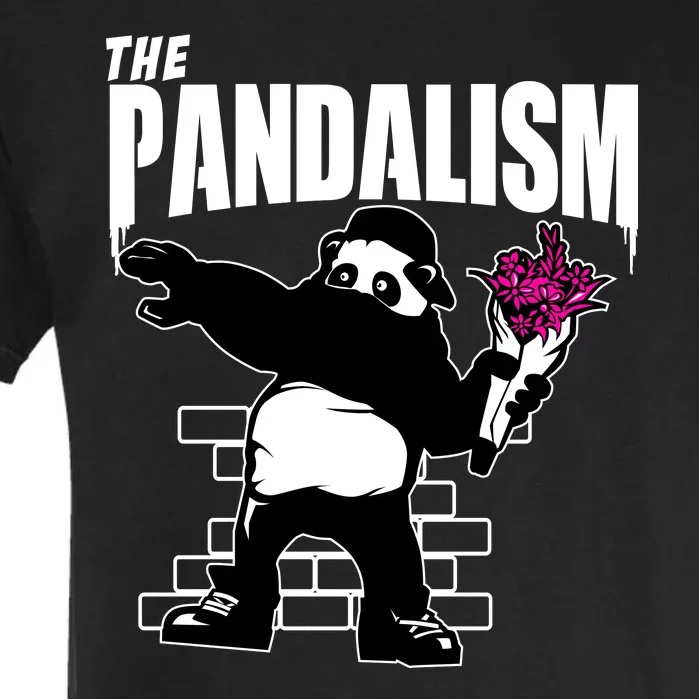 The Pandalism Funny Panda Parody Garment-Dyed Heavyweight T-Shirt