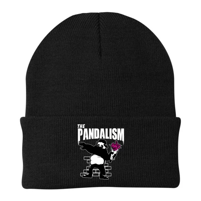 The Pandalism Funny Panda Parody Knit Cap Winter Beanie