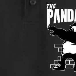 The Pandalism Funny Panda Parody Dry Zone Grid Performance Polo