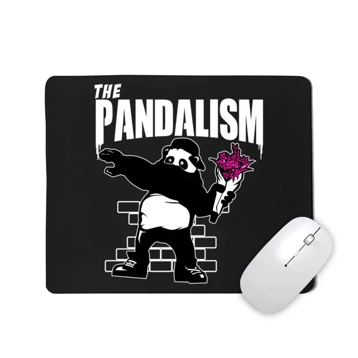 The Pandalism Funny Panda Parody Mousepad