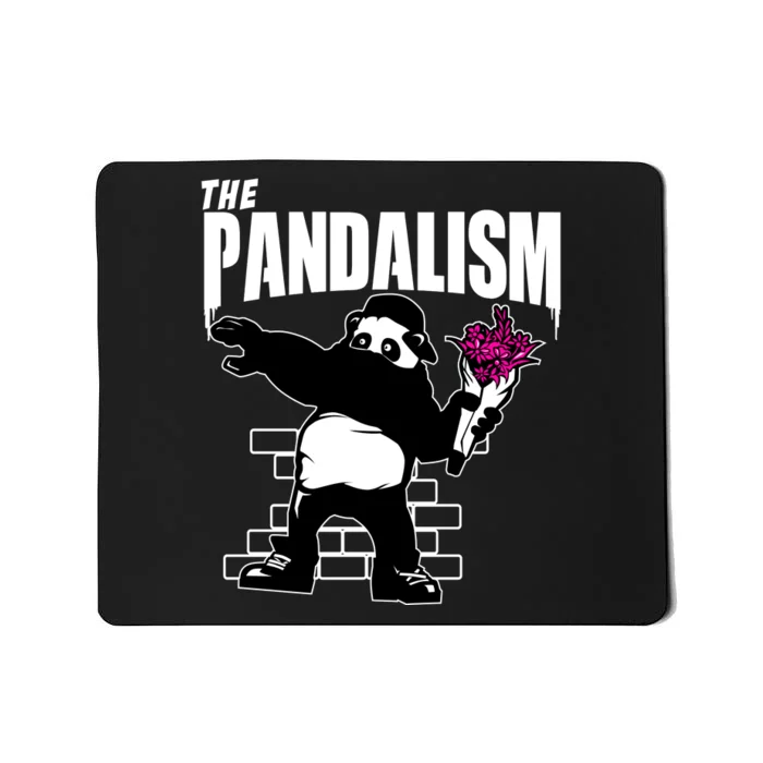 The Pandalism Funny Panda Parody Mousepad