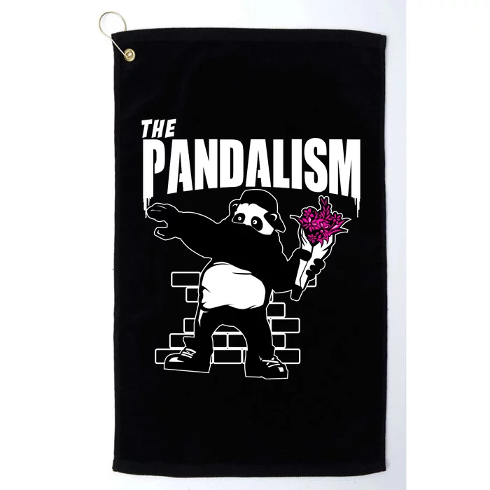 The Pandalism Funny Panda Parody Platinum Collection Golf Towel