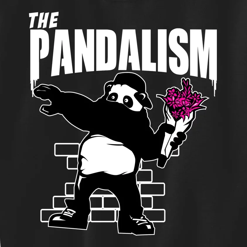 The Pandalism Funny Panda Parody Kids Sweatshirt