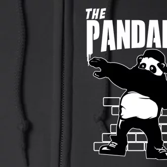 The Pandalism Funny Panda Parody Full Zip Hoodie