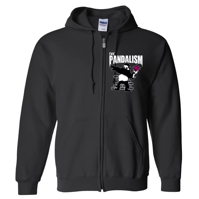 The Pandalism Funny Panda Parody Full Zip Hoodie