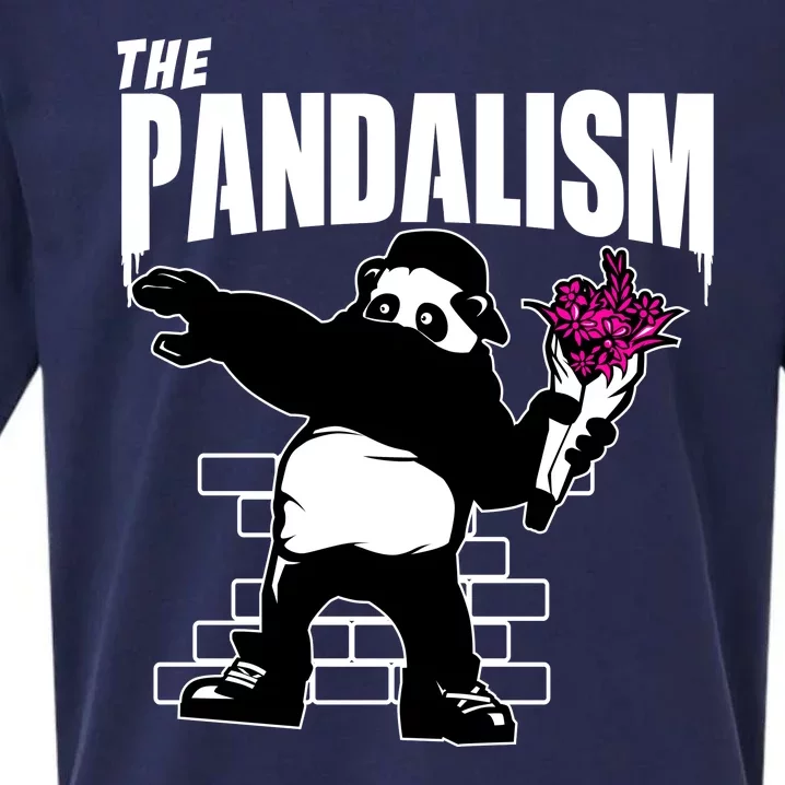 The Pandalism Funny Panda Parody Sueded Cloud Jersey T-Shirt