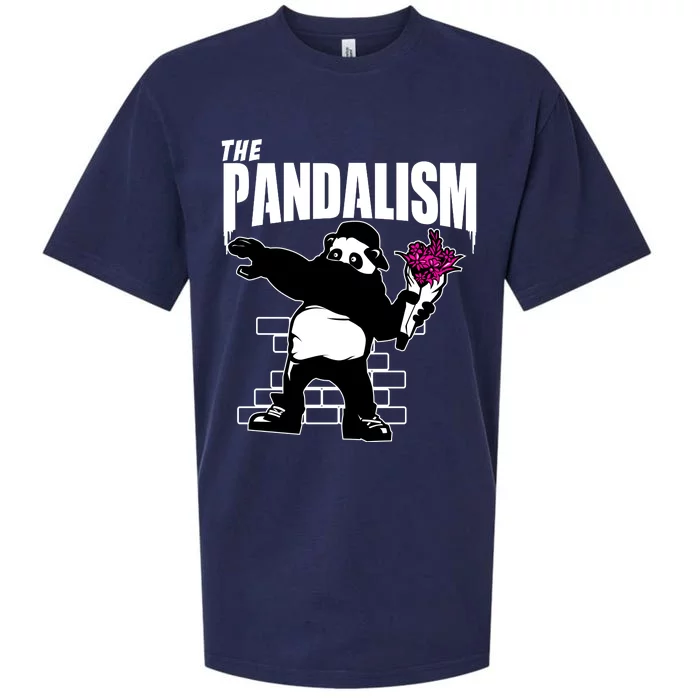 The Pandalism Funny Panda Parody Sueded Cloud Jersey T-Shirt