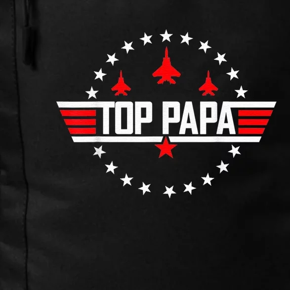 Top Papa Fathers Day Dad Papa Grandpa Husband Daddy Daily Commute Backpack