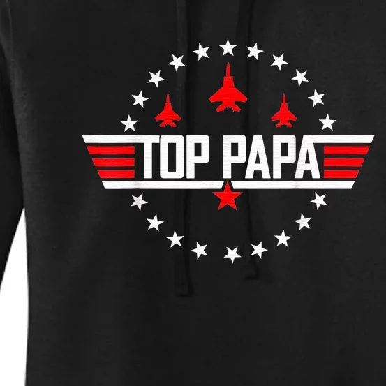 Top Papa Fathers Day Dad Papa Grandpa Husband Daddy Women's Pullover Hoodie